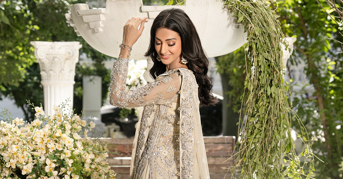 Maria B | Royal Rawa Bridal Couture | Amaris - Bridal Dress - available at Maria Faisal in UK and USA.