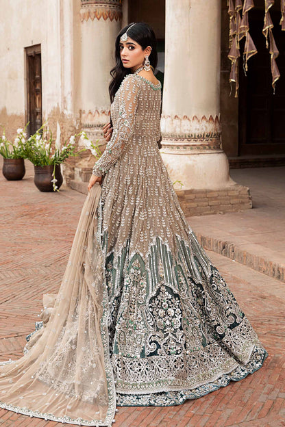 Maria B | Bridal Couture | Mehrinoz - Designer Dress with Intricate embroidery and embellishments. Shop elegent wedding dress at Maria Faisal.