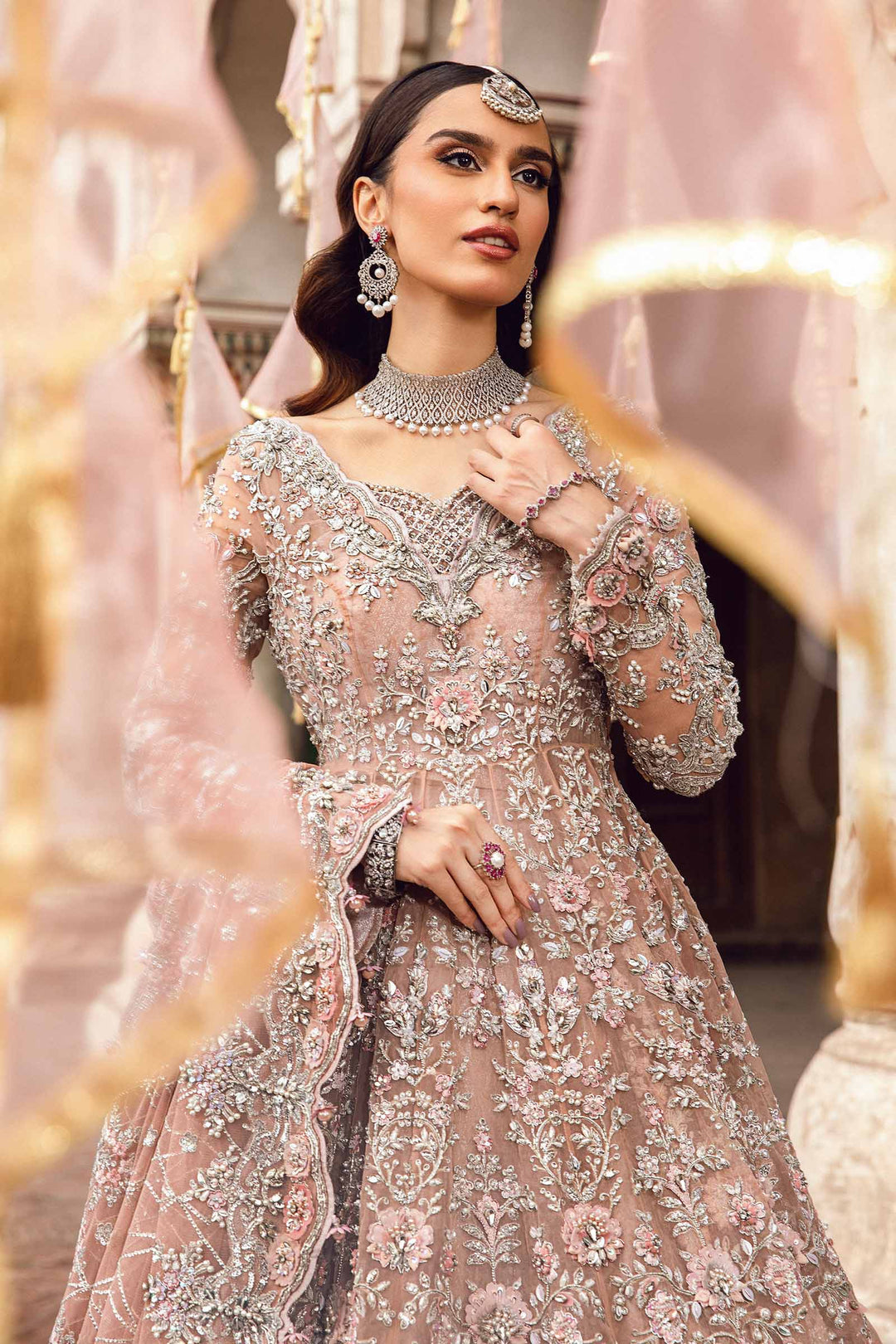 Maria B | Bridal Couture | Diyora - Designer Dress with Intricate embroidery and embellishments. Shop elegent wedding dress at Maria Faisal.
