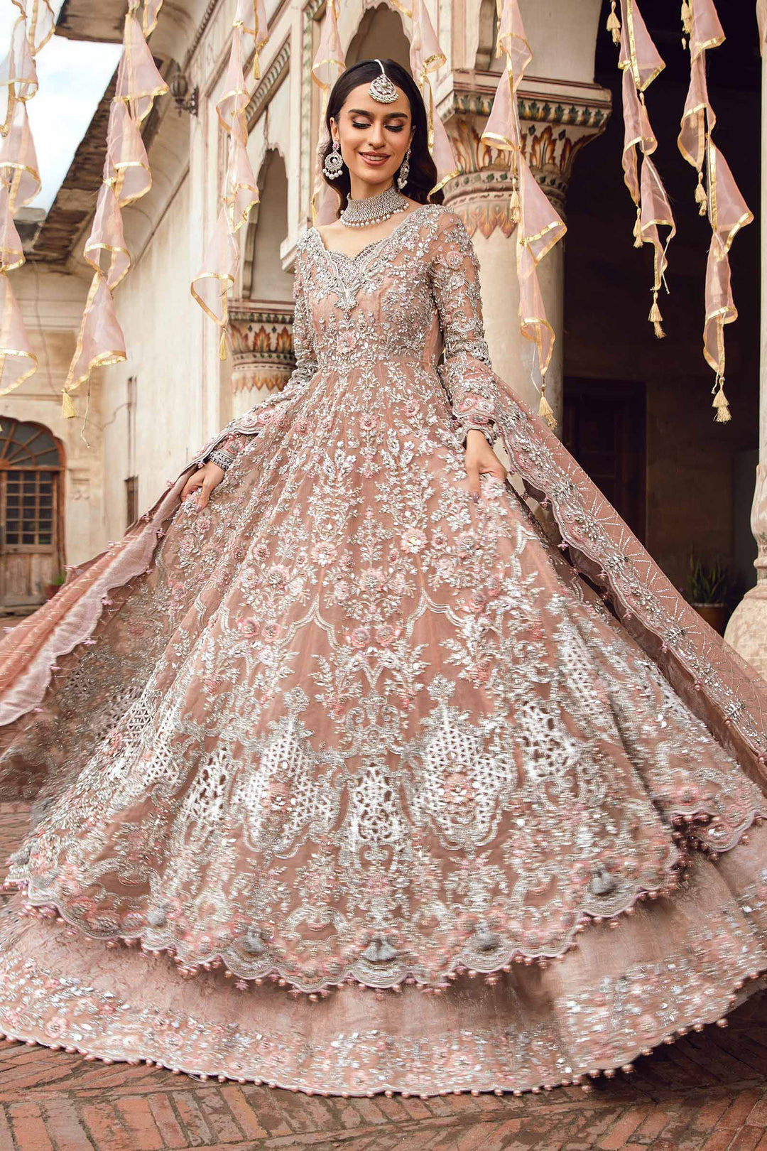 Maria B | Bridal Couture | Diyora - Designer Dress with Intricate embroidery and embellishments. Shop elegent wedding dress at Maria Faisal.
