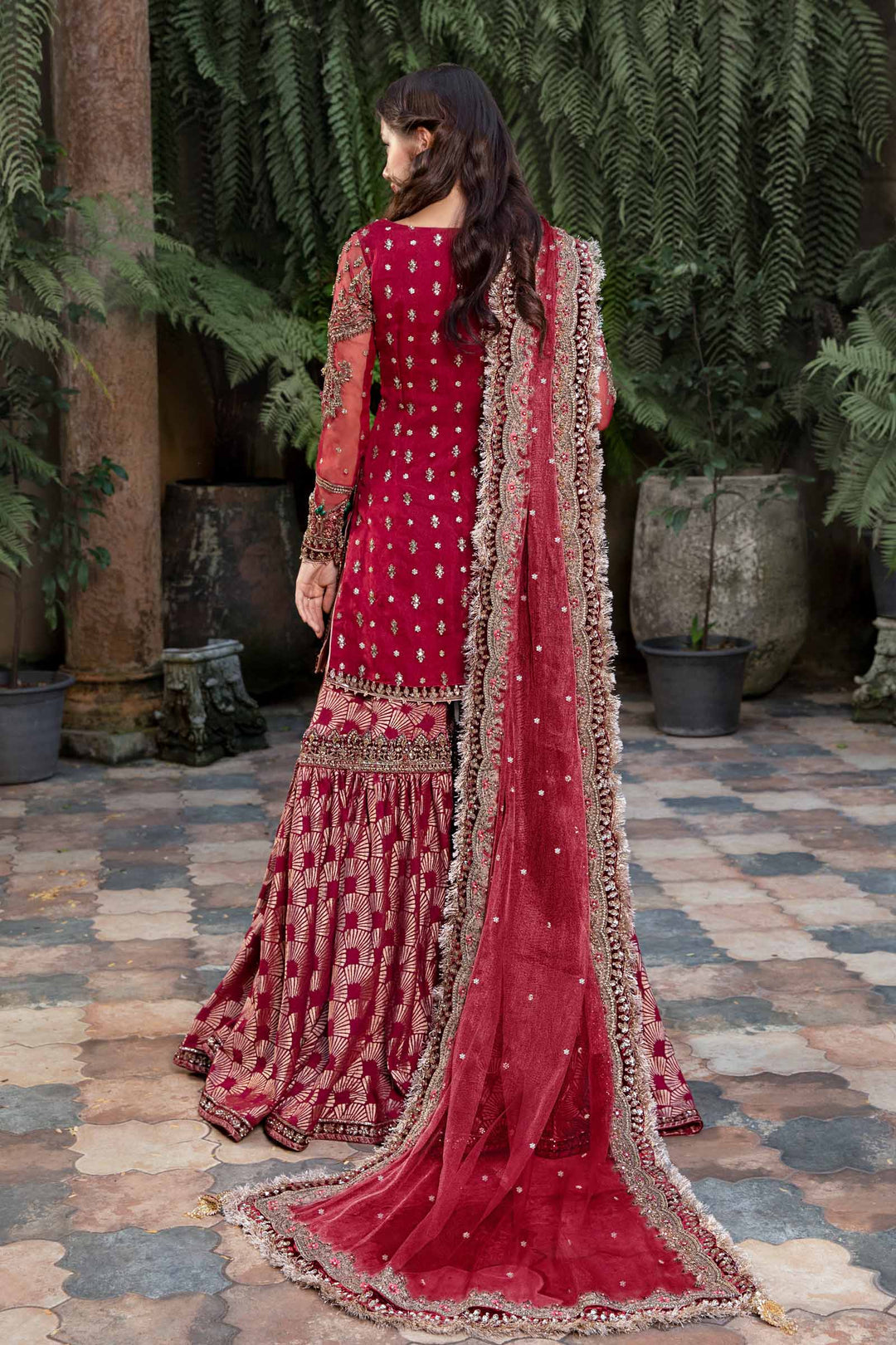 Maria B | Bridal Couture | Shireen - Designer Dress with Intricate embroidery and embellishments. Shop elegent wedding dress at Maria Faisal.
