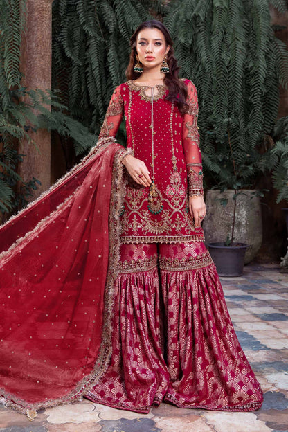 Maria B | Bridal Couture | Shireen - Designer Dress with Intricate embroidery and embellishments. Shop elegent wedding dress at Maria Faisal.