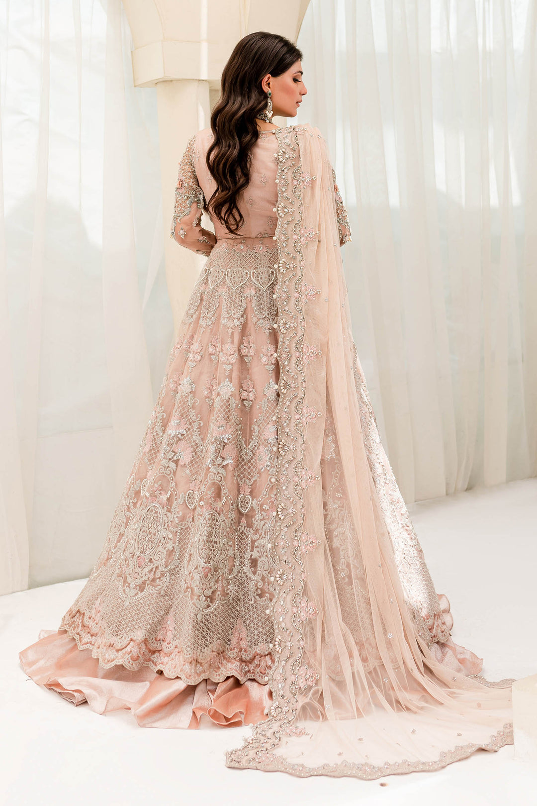 Maria B | Bridal Couture | MC-902 - Designer Dress with Intricate embroidery and embellishments. Shop elegent wedding dress at Maria Faisal.