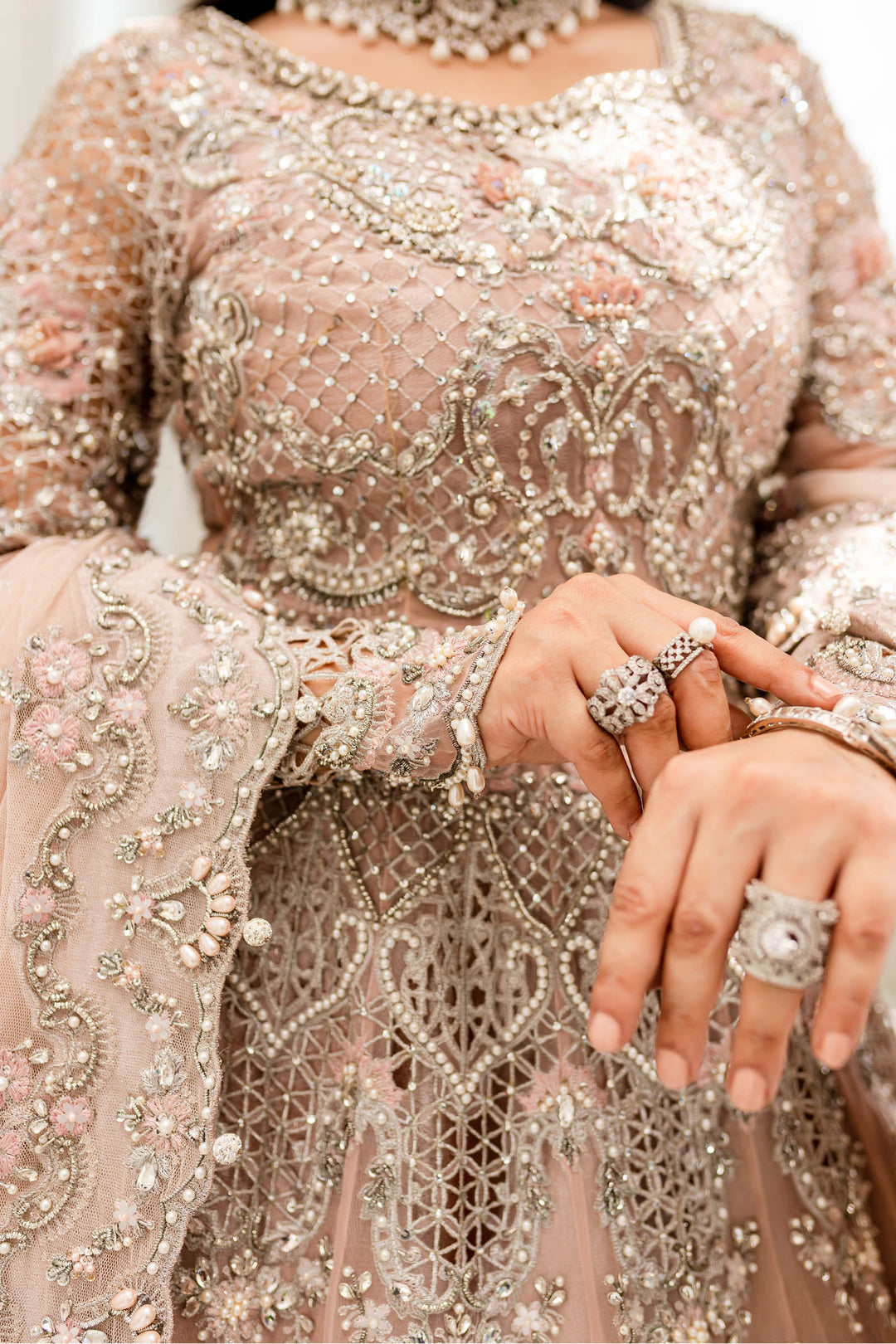 Maria B | Bridal Couture | MC-902 - Designer Dress with Intricate embroidery and embellishments. Shop elegent wedding dress at Maria Faisal.