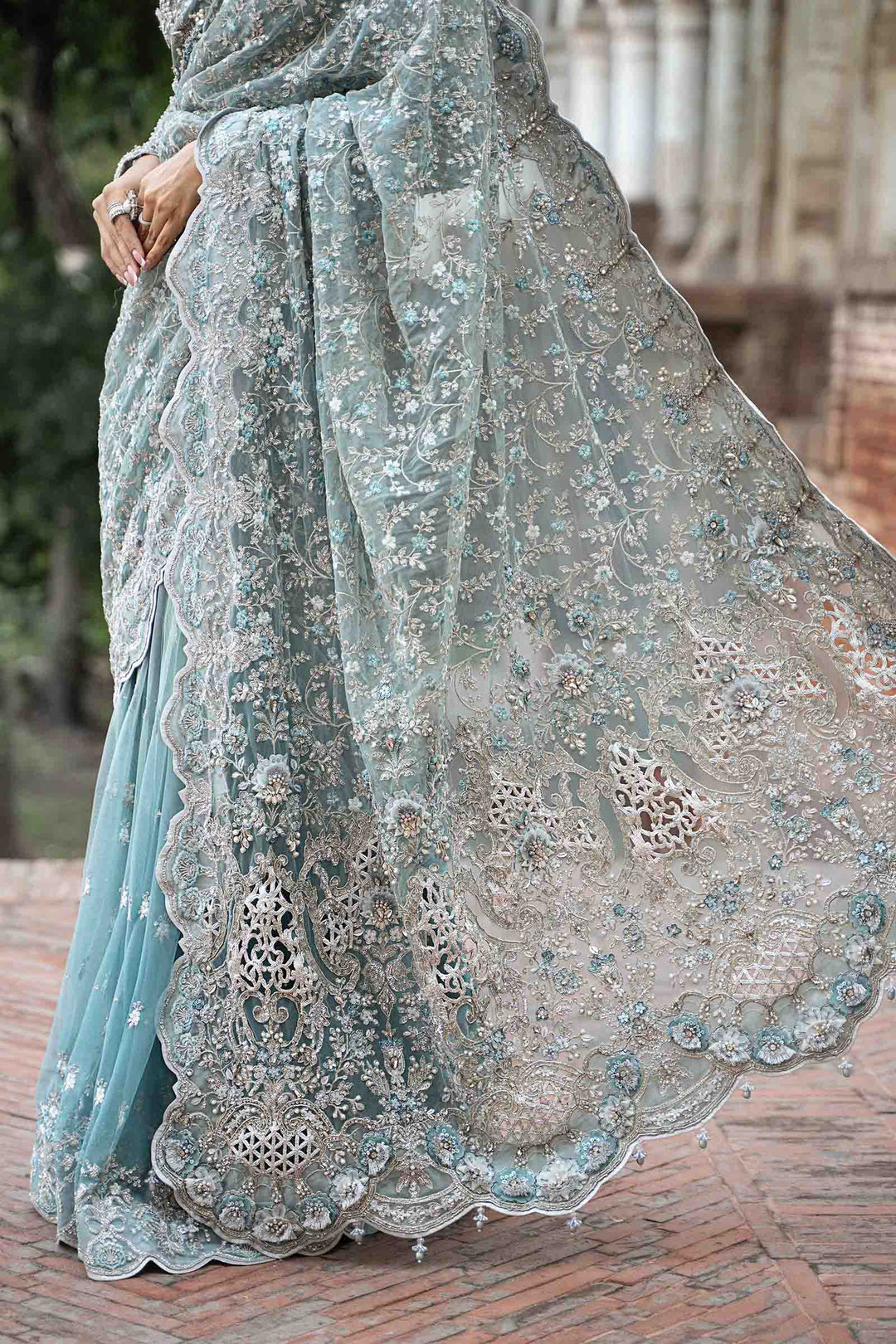 Maria B | Bridal Couture | Mabel - Designer Dress with Intricate embroidery and embellishments. Shop elegent wedding dress at Maria Faisal.