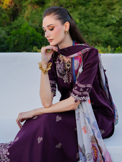 Izel | Dareen Luxury Lawn 26 | Meerab - Luxury Dress - available at Maria Faisal in UK and USA.