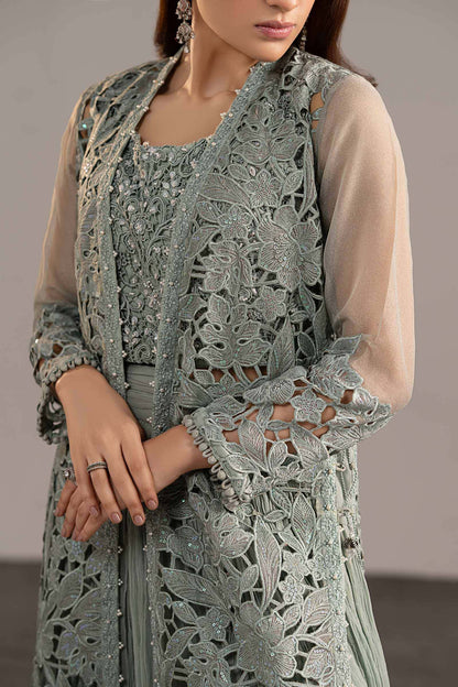Maria B | Luxury Formals | MGL-EF26-01-Ice Blue - Formal Dress - available at Maria Faisal in UK and USA.