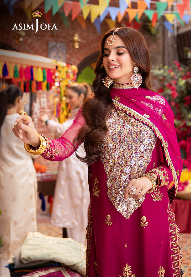 Asim Jofa | Pyaar Diyan Gallan Formals | AJEM-03 - Designer Dress - Maria Faisal