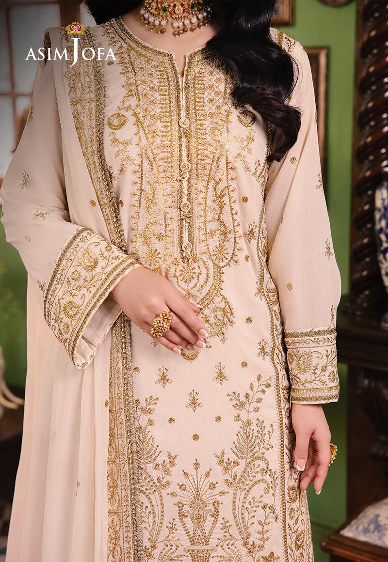 Asim Jofa | Afsanay Luxury Pret | AJLP-05 - Designer Dress - Maria Faisal