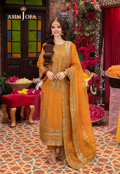 Asim Jofa | Pyaar Diyan Gallan Formals | AJEM-12 - Designer Dress - Maria Faisal