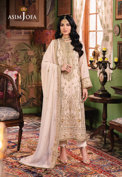 Asim Jofa | Afsanay Luxury Pret | AJLP-05 - Designer Dress - Maria Faisal