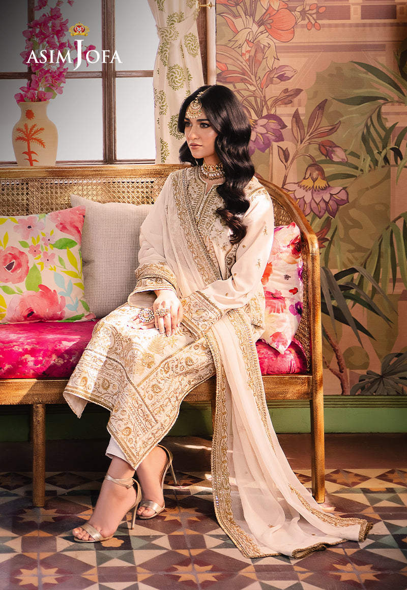 Asim Jofa | Afsanay Luxury Pret | AJLP-05 - Designer Dress - Maria Faisal
