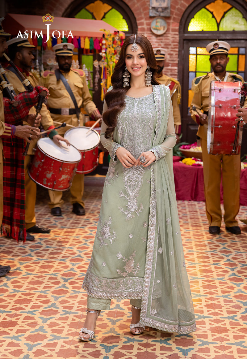 Asim Jofa | Pyaar Diyan Gallan Formals | AJEM-01 - Designer Dress - Maria Faisal