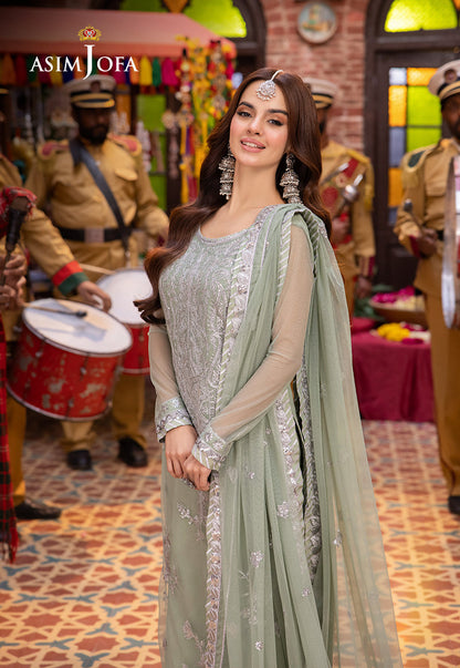 Asim Jofa | Pyaar Diyan Gallan Formals | AJEM-01 - Designer Dress - Maria Faisal