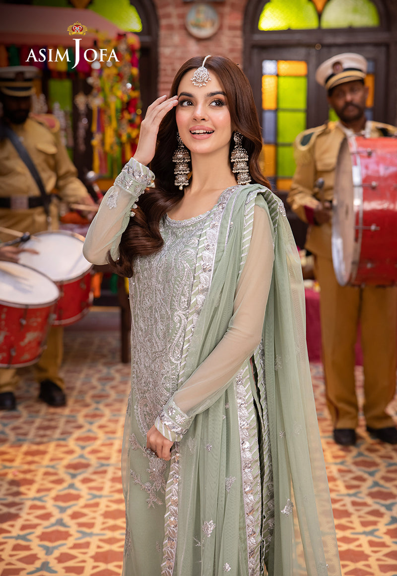 Asim Jofa | Pyaar Diyan Gallan Formals | AJEM-01 - Designer Dress - Maria Faisal