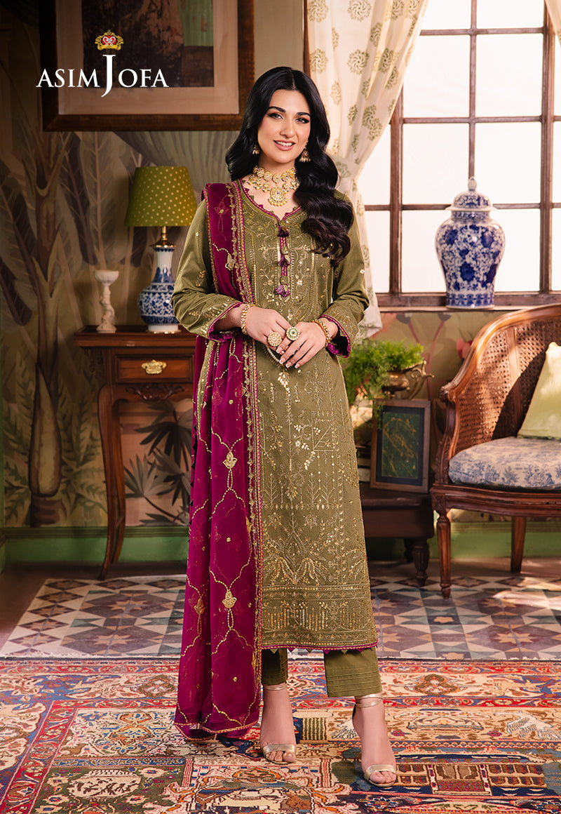 Asim Jofa | Afsanay Luxury Pret | AJLP-08 - Designer Dress - Maria Faisal