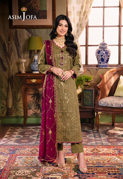 Asim Jofa | Afsanay Luxury Pret | AJLP-08 - Designer Dress - Maria Faisal
