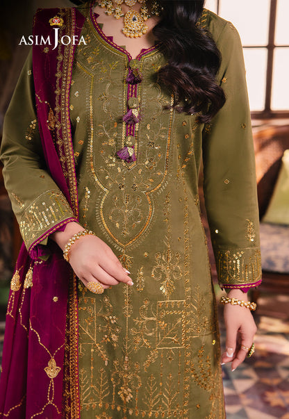 Asim Jofa | Afsanay Luxury Pret | AJLP-08 - Designer Dress - Maria Faisal