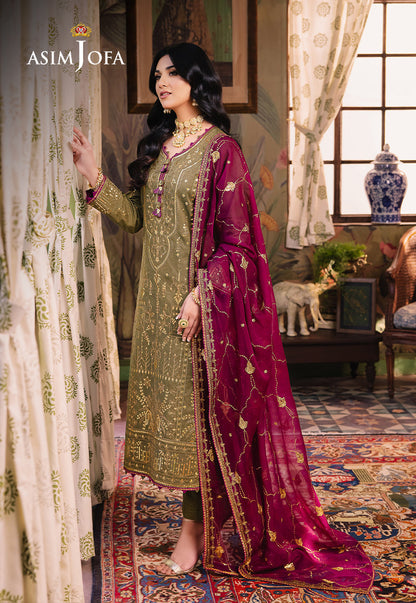 Asim Jofa | Afsanay Luxury Pret | AJLP-08 - Designer Dress - Maria Faisal