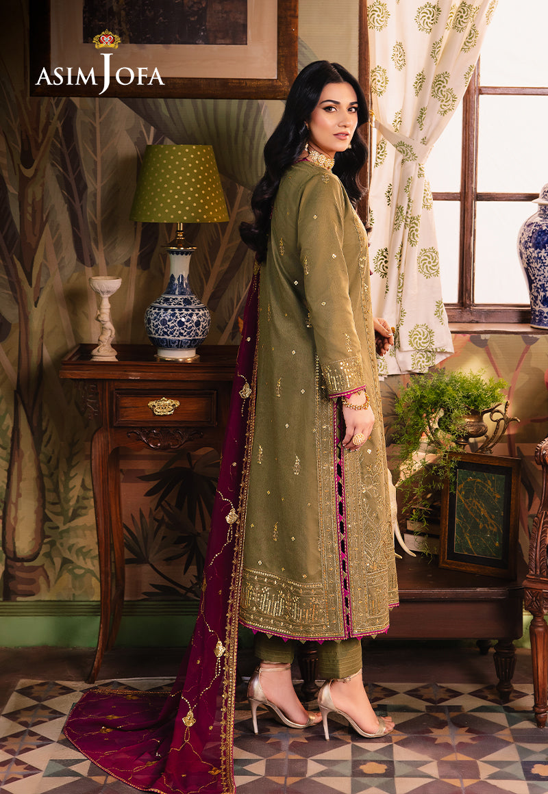 Asim Jofa | Afsanay Luxury Pret | AJLP-08 - Designer Dress - Maria Faisal