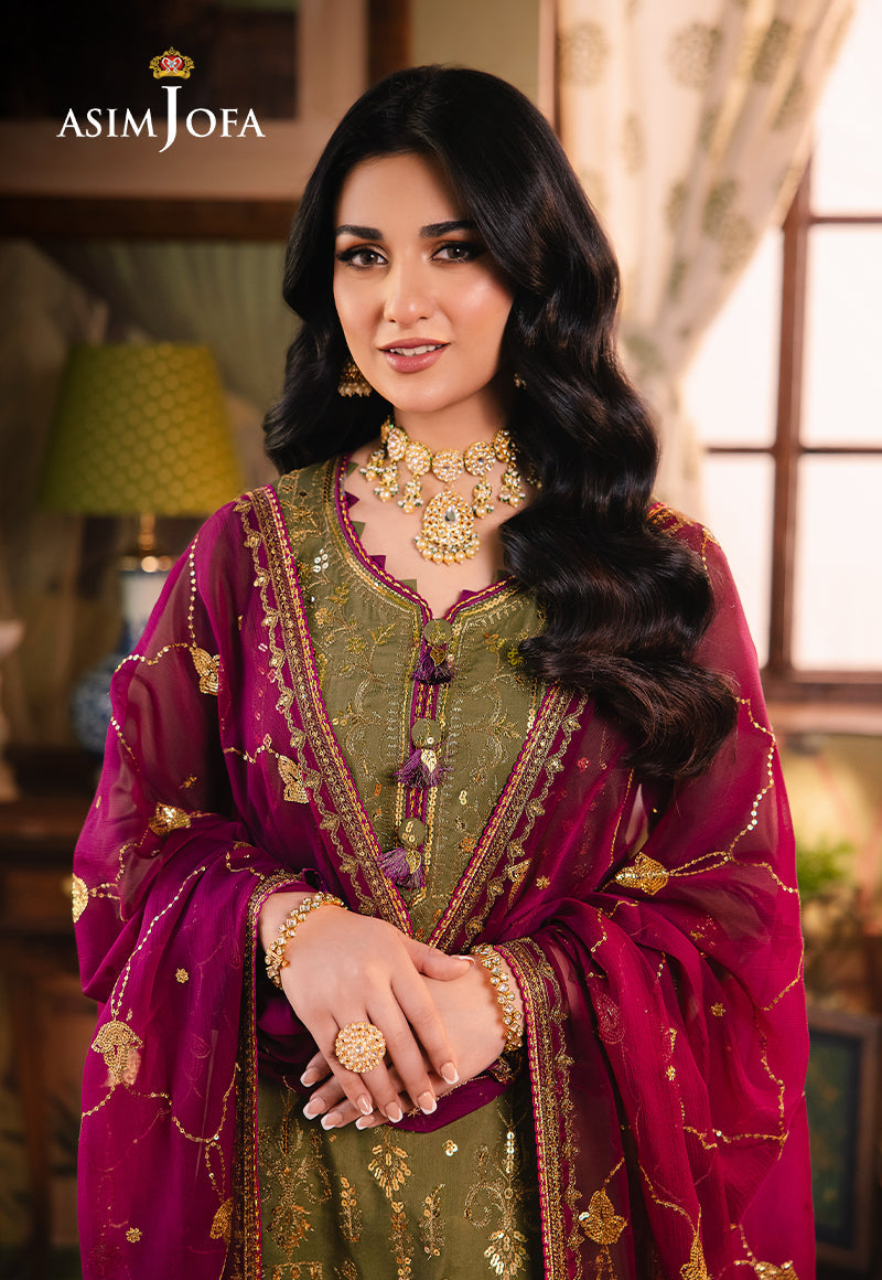 Asim Jofa | Afsanay Luxury Pret | AJLP-08 - Designer Dress - Maria Faisal