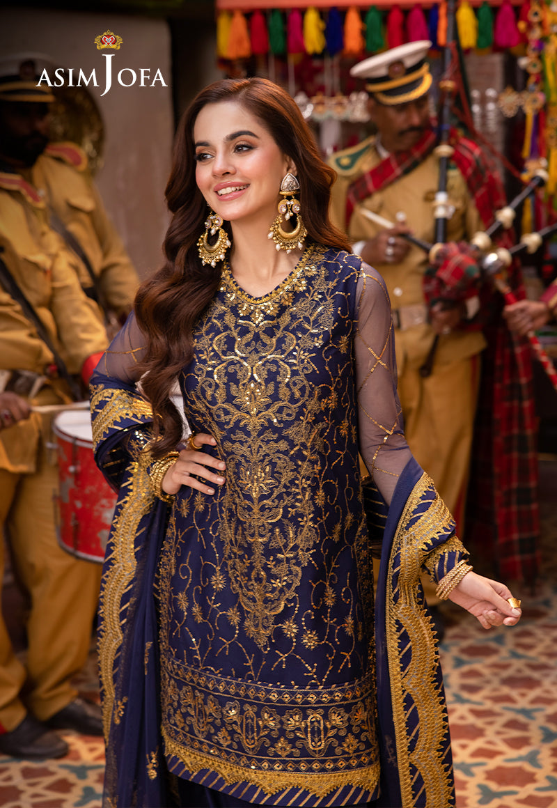Asim Jofa | Pyaar Diyan Gallan Formals | AJEM-18 - Designer Dress - Maria Faisal