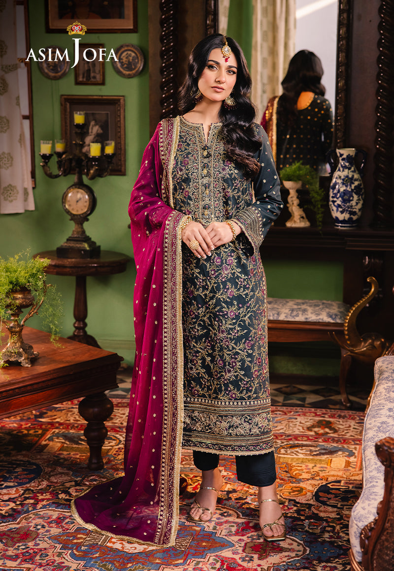 Asim Jofa | Afsanay Luxury Pret | AJLP-01 - Designer Dress - Maria Faisal