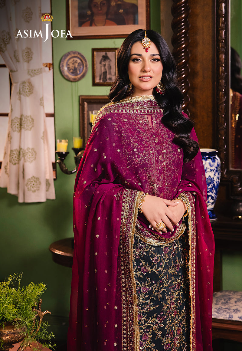Asim Jofa | Afsanay Luxury Pret | AJLP-01 - Designer Dress - Maria Faisal