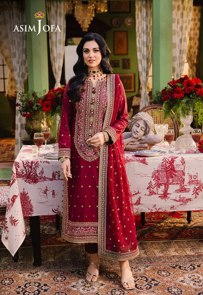 Asim Jofa | Afsanay Luxury Pret | AJLP-06 - Designer Dress - Maria Faisal