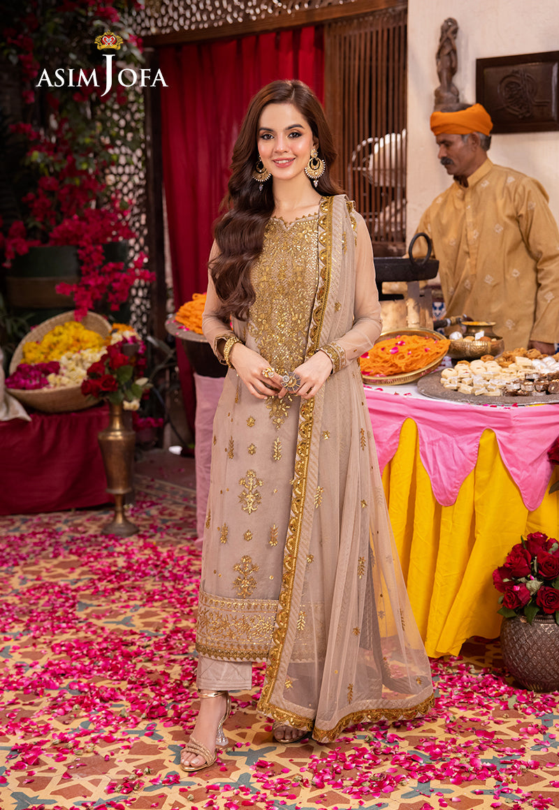 Asim Jofa | Pyaar Diyan Gallan Formals | AJEM-06 - Designer Dress - Maria Faisal