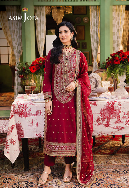 Asim Jofa | Afsanay Luxury Pret | AJLP-06 - Designer Dress - Maria Faisal