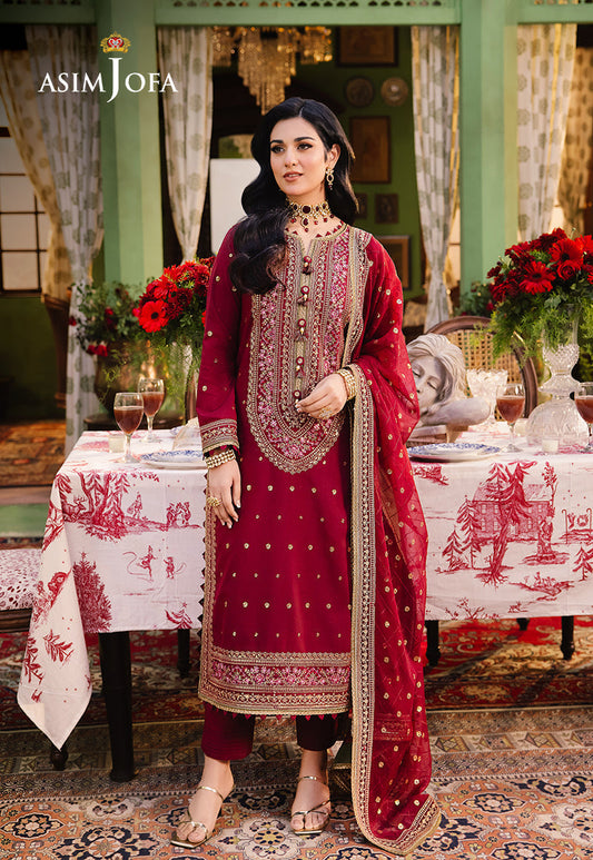 Asim Jofa | Afsanay Luxury Pret | AJLP-06 - Designer Dress - Maria Faisal
