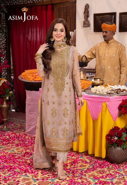 Asim Jofa | Pyaar Diyan Gallan Formals | AJEM-06 - Designer Dress - Maria Faisal