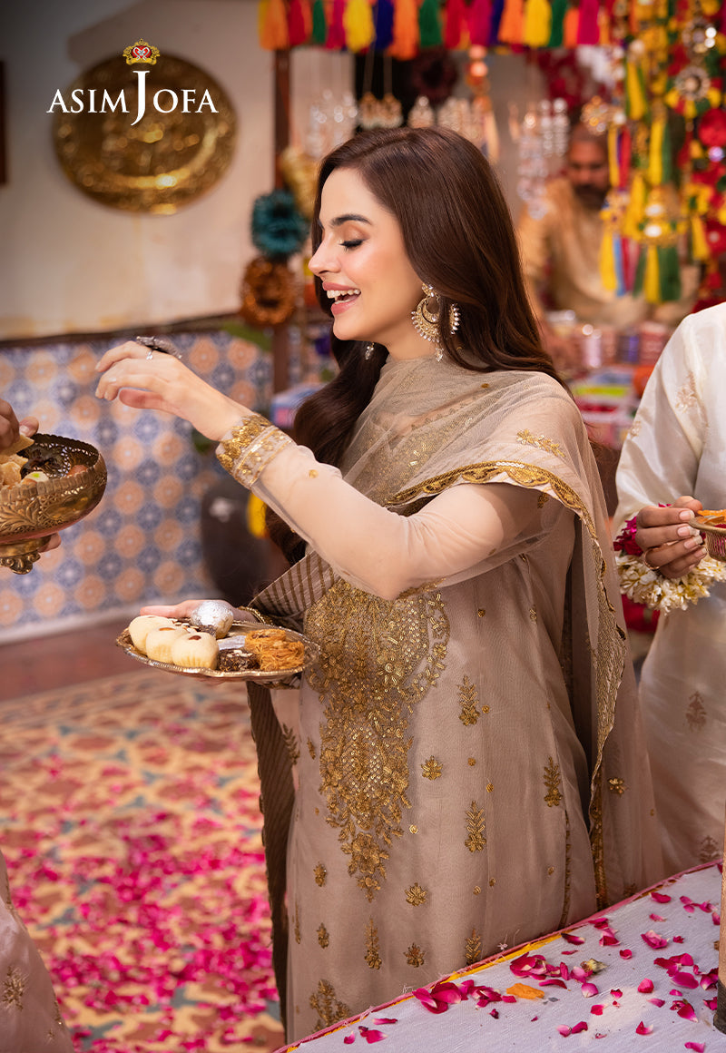 Asim Jofa | Pyaar Diyan Gallan Formals | AJEM-06 - Designer Dress - Maria Faisal