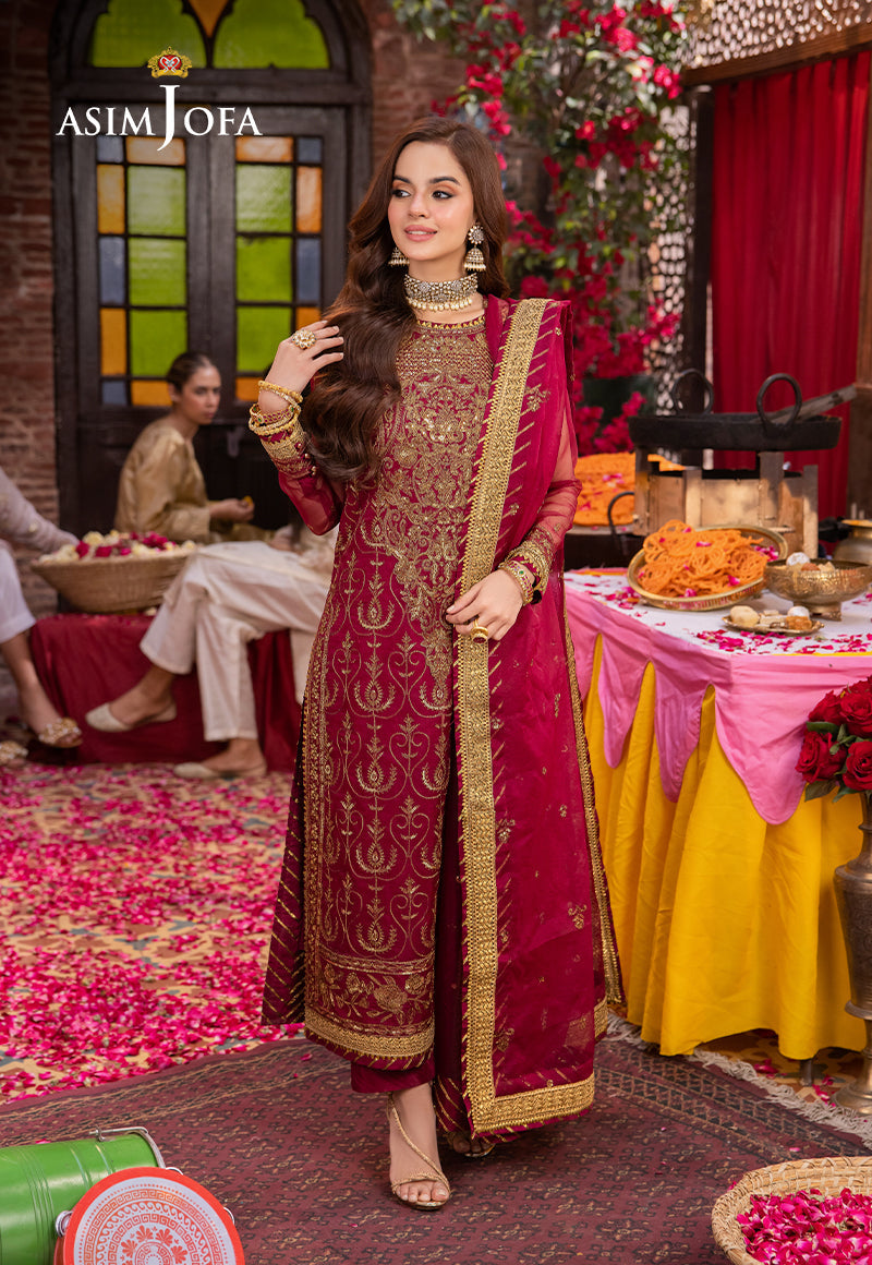 Asim Jofa | Pyaar Diyan Gallan Formals | AJEM-23 - Designer Dress - Maria Faisal