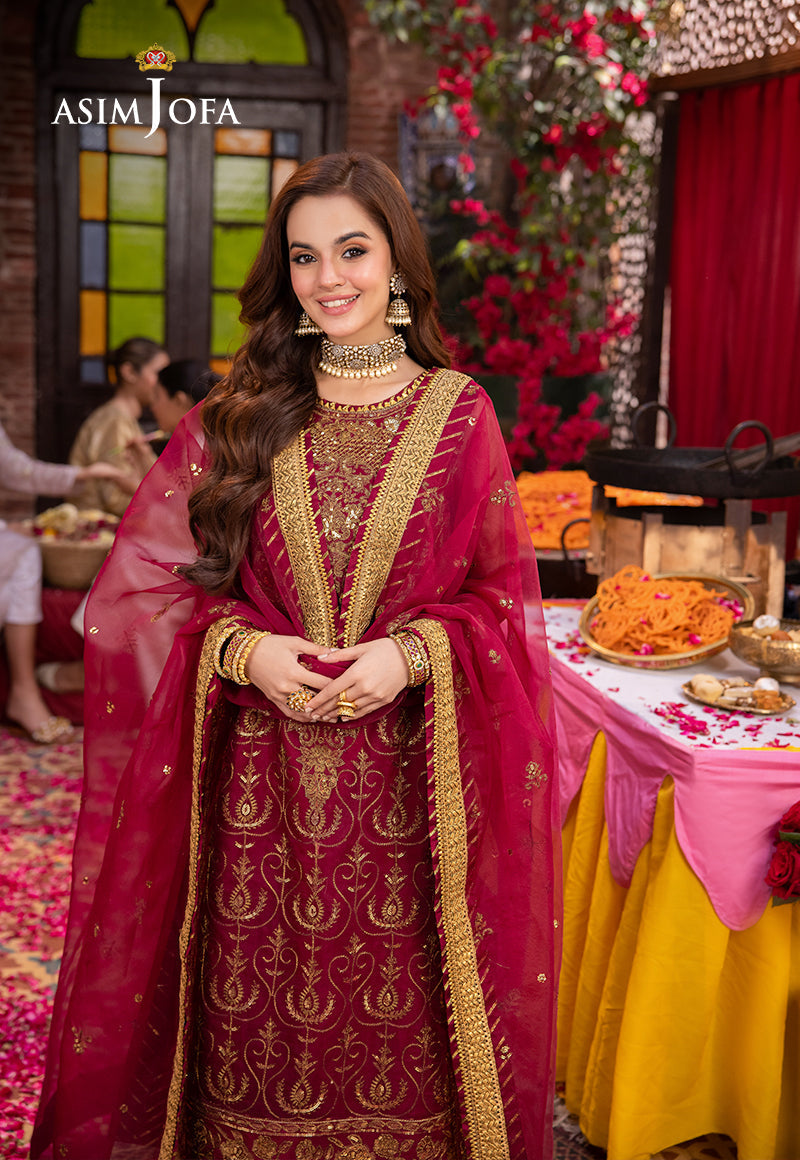 Asim Jofa | Pyaar Diyan Gallan Formals | AJEM-23 - Designer Dress - Maria Faisal