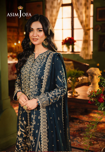 Asim Jofa | Afsanay Luxury Pret | AJLP-07 - Designer Dress - Maria Faisal