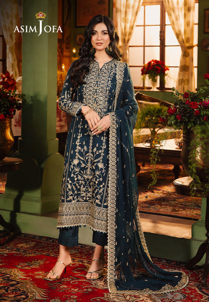 Asim Jofa | Afsanay Luxury Pret | AJLP-07 - Designer Dress - Maria Faisal
