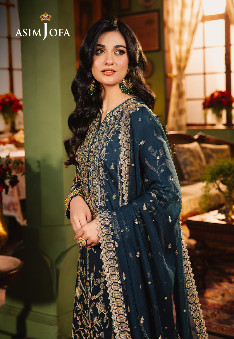 Asim Jofa | Afsanay Luxury Pret | AJLP-07 - Designer Dress - Maria Faisal
