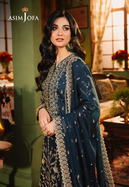 Asim Jofa | Afsanay Luxury Pret | AJLP-07 - Designer Dress - Maria Faisal