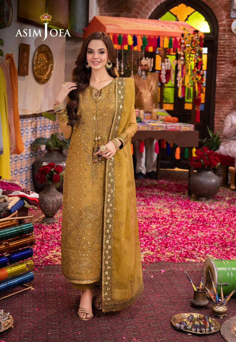 Asim Jofa | Pyaar Diyan Gallan Formals | AJEM-22 - Designer Dress - Maria Faisal