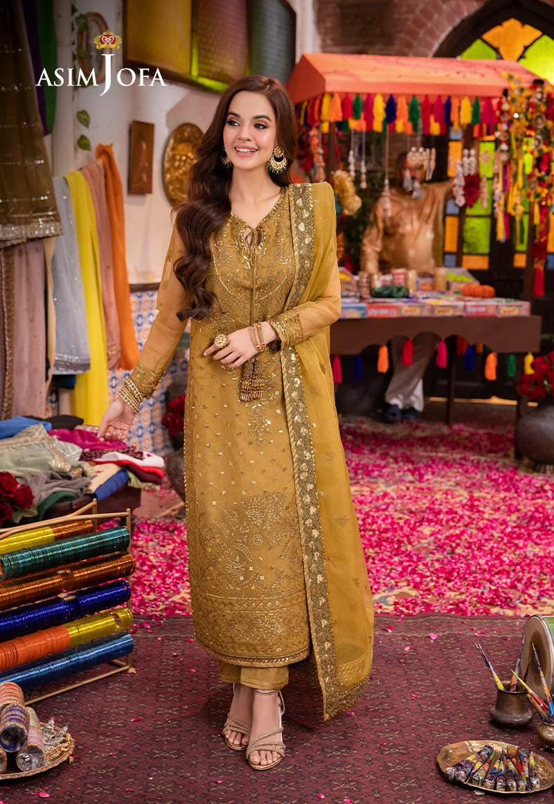 Asim Jofa | Pyaar Diyan Gallan Formals | AJEM-22 - Designer Dress - Maria Faisal