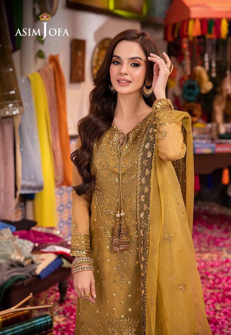 Asim Jofa | Pyaar Diyan Gallan Formals | AJEM-22 - Designer Dress - Maria Faisal