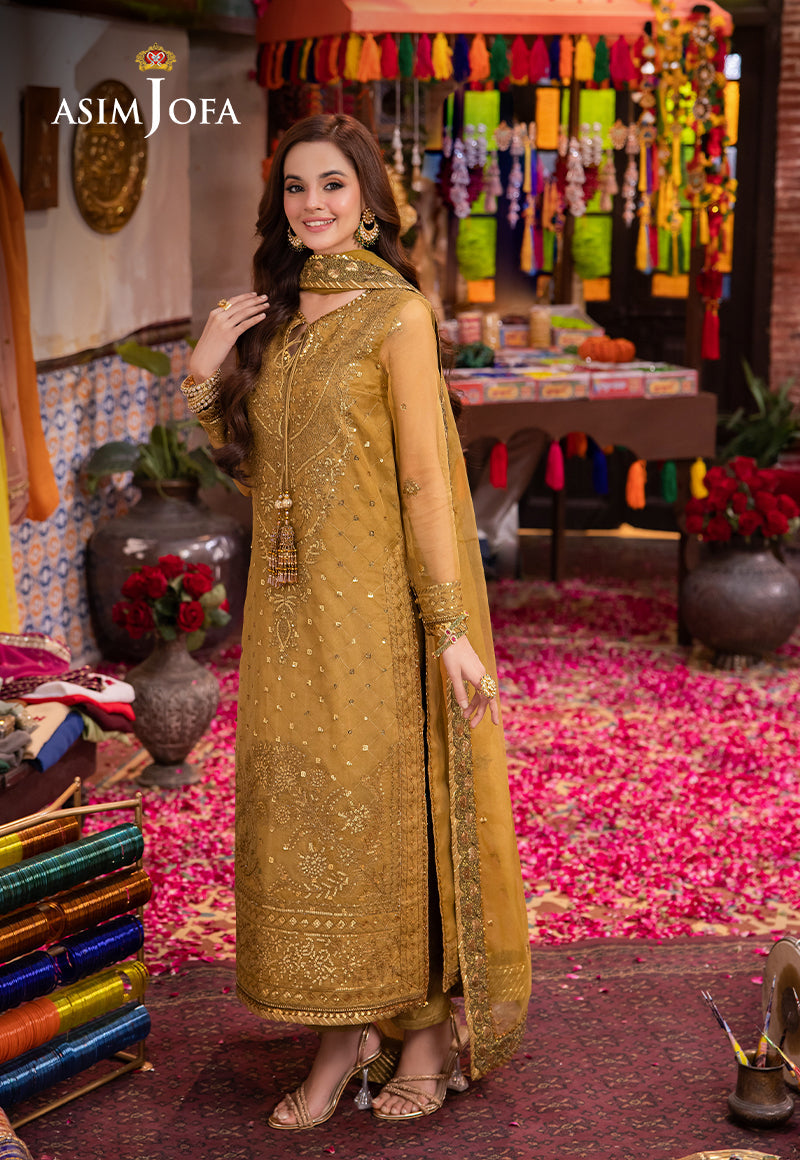 Asim Jofa | Pyaar Diyan Gallan Formals | AJEM-22 - Designer Dress - Maria Faisal