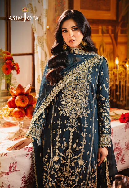 Asim Jofa | Afsanay Luxury Pret | AJLP-07 - Designer Dress - Maria Faisal