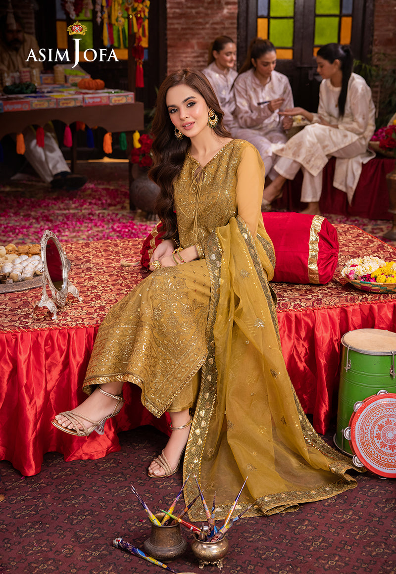 Asim Jofa | Pyaar Diyan Gallan Formals | AJEM-22 - Designer Dress - Maria Faisal