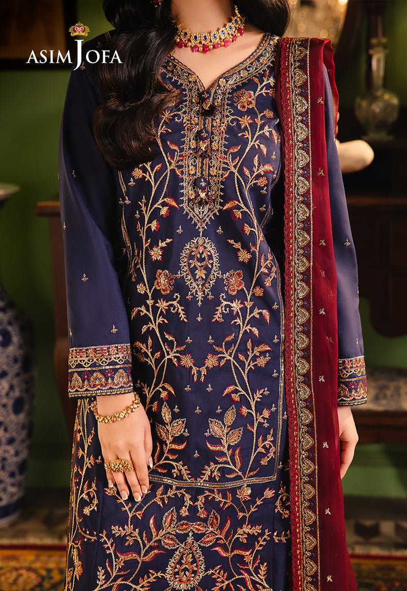 Asim Jofa | Afsanay Luxury Pret | AJLP-02 - Designer Dress - Maria Faisal