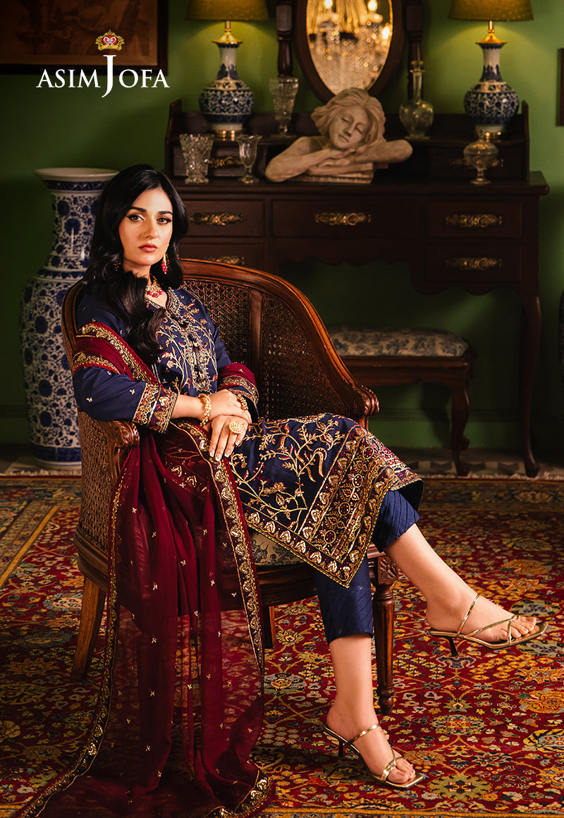 Asim Jofa | Afsanay Luxury Pret | AJLP-02 - Designer Dress - Maria Faisal