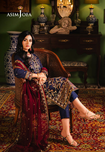 Asim Jofa | Afsanay Luxury Pret | AJLP-02 - Designer Dress - Maria Faisal