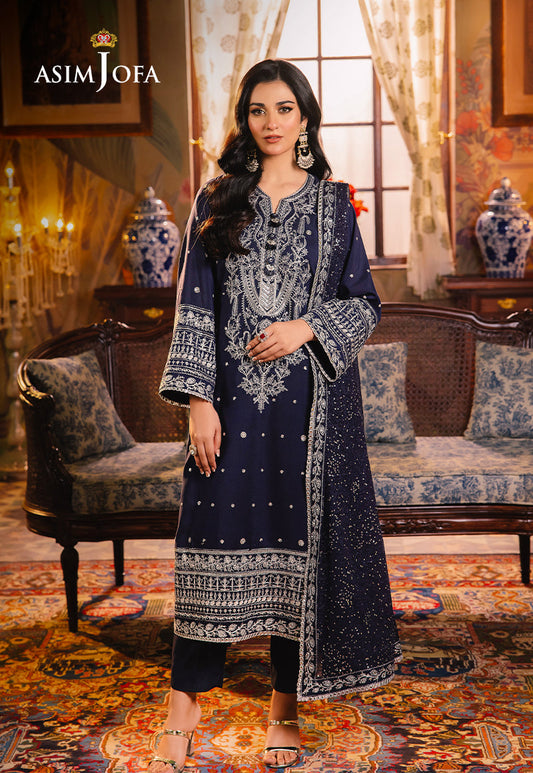 Asim Jofa | Afsanay Luxury Pret | AJLP-10 - Designer Dress - Maria Faisal